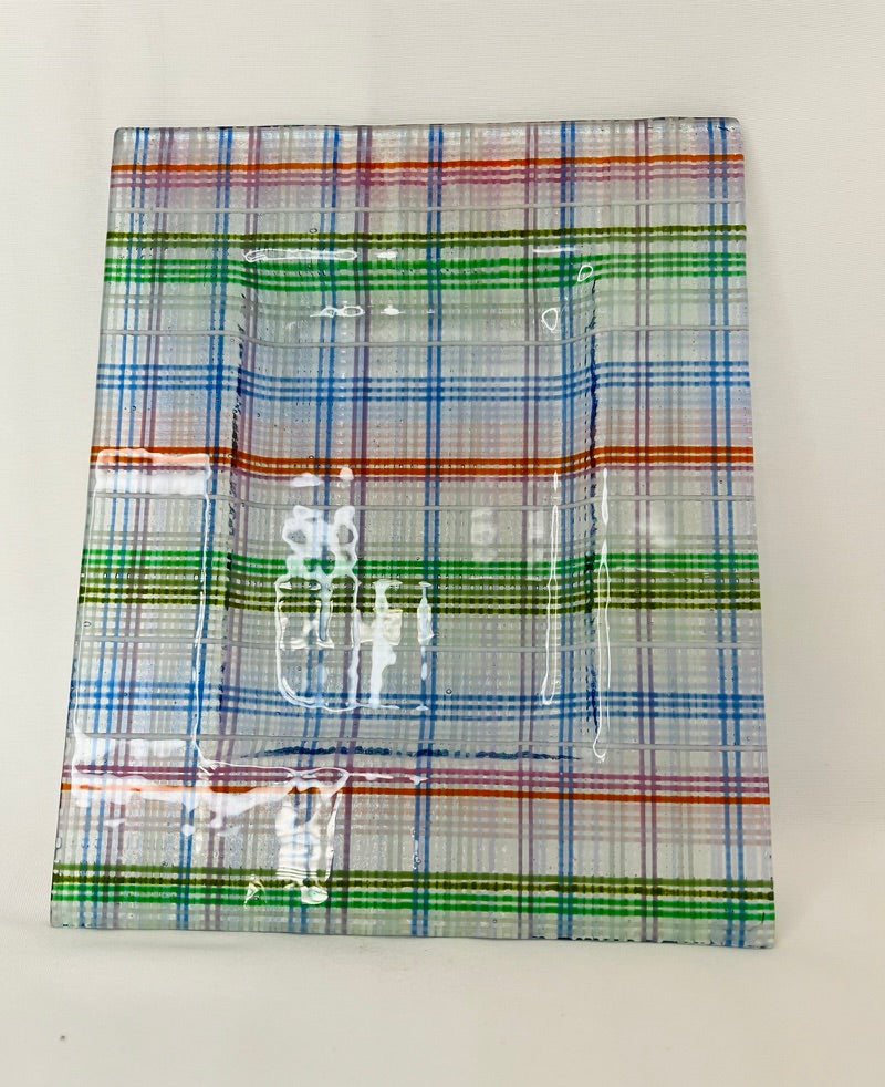 4 Trinket or Soap Dish (Large) in Plaid