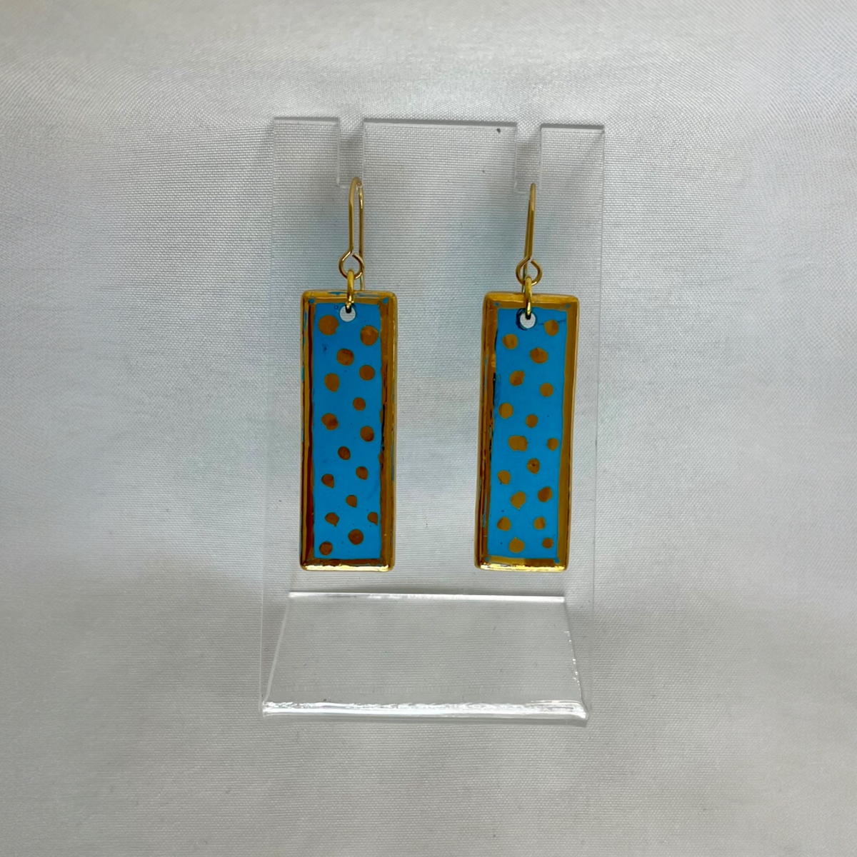 1 Blue Dot Earrings